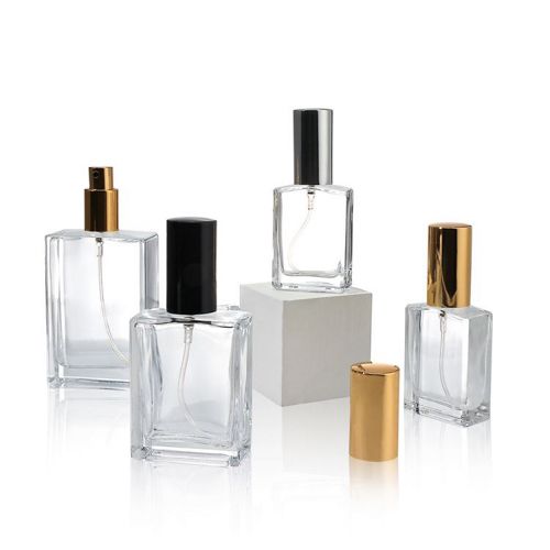 Botellas para Perfume, Transparentes Rectangulares