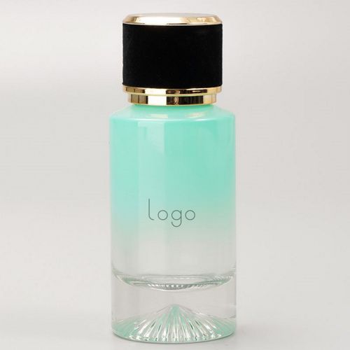 Botella redonda para perfume en color verde 